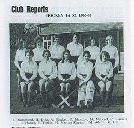 1967 NBHS 1st XI Hockey Team